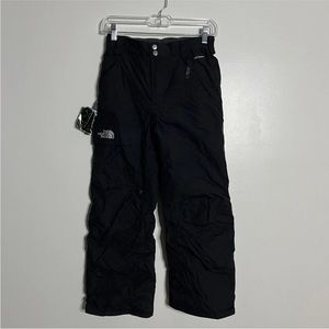 The North Face Snow Pants Youth Boys Solid Black Size M 10 12